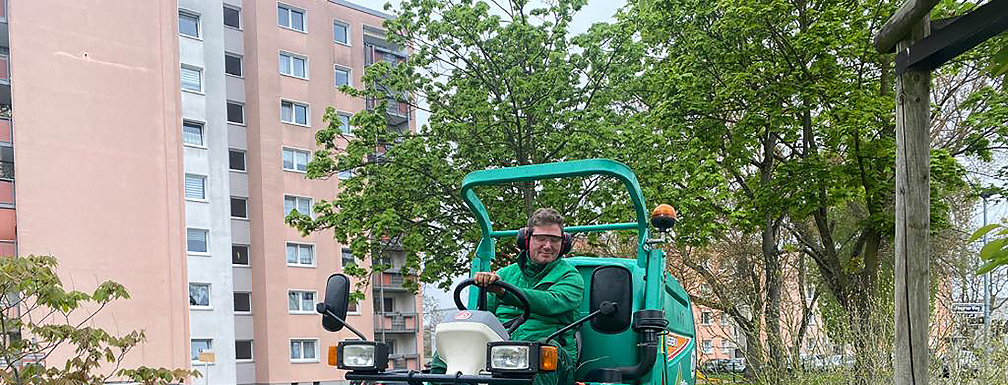 Holger arbeitet jetzt im GaLaBau