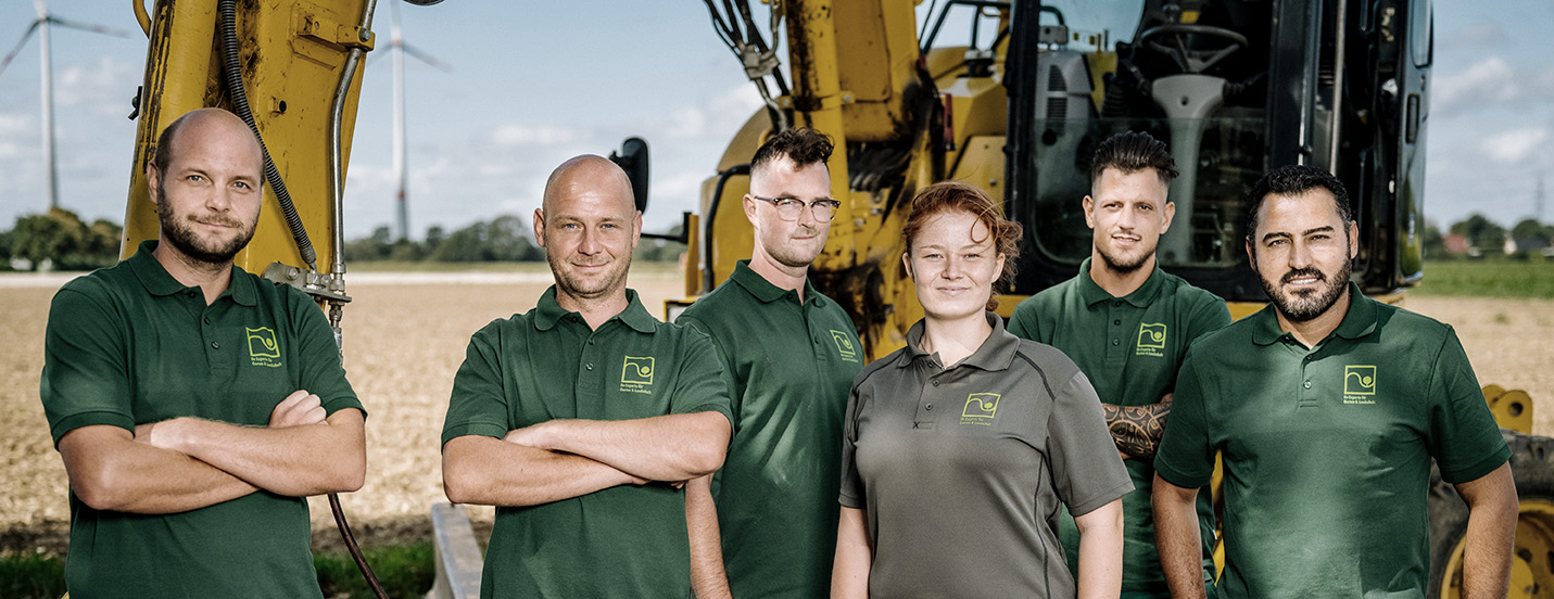 Ein zufriedenes Team im GaLaBau